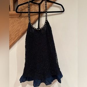 FreePeople Lace Studded Shirt